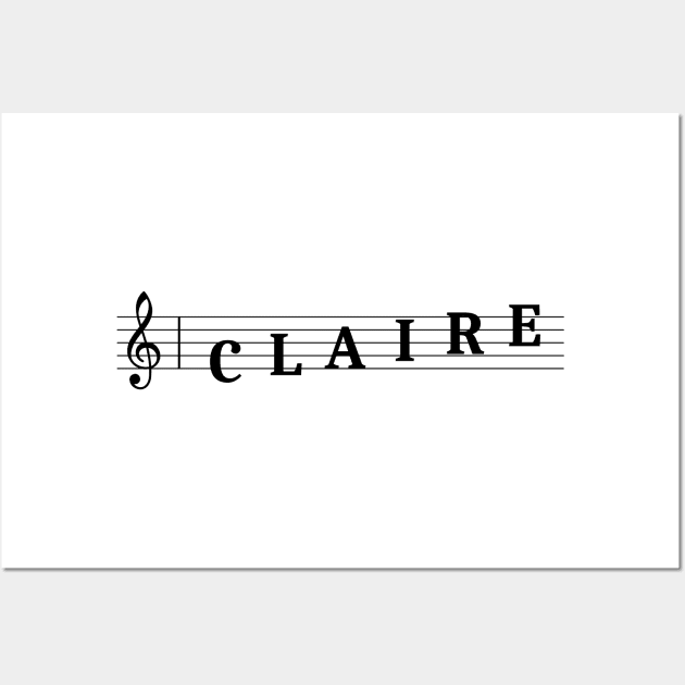 Name Claire Wall Art by gulden